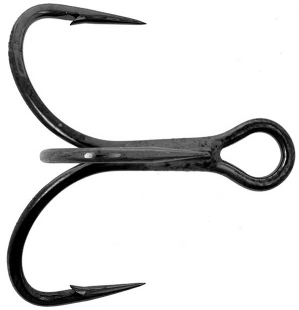 Mustad 36242BR Bronze Triple Grip Treble Hooks - Size 8